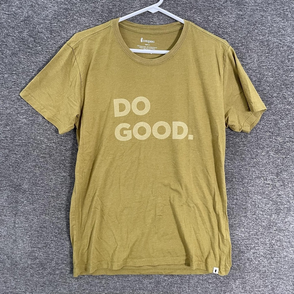 Cotopaxi Shirt Mens M Green Do Good Graphic T-Shirt Tee Organic Cotton Jersey